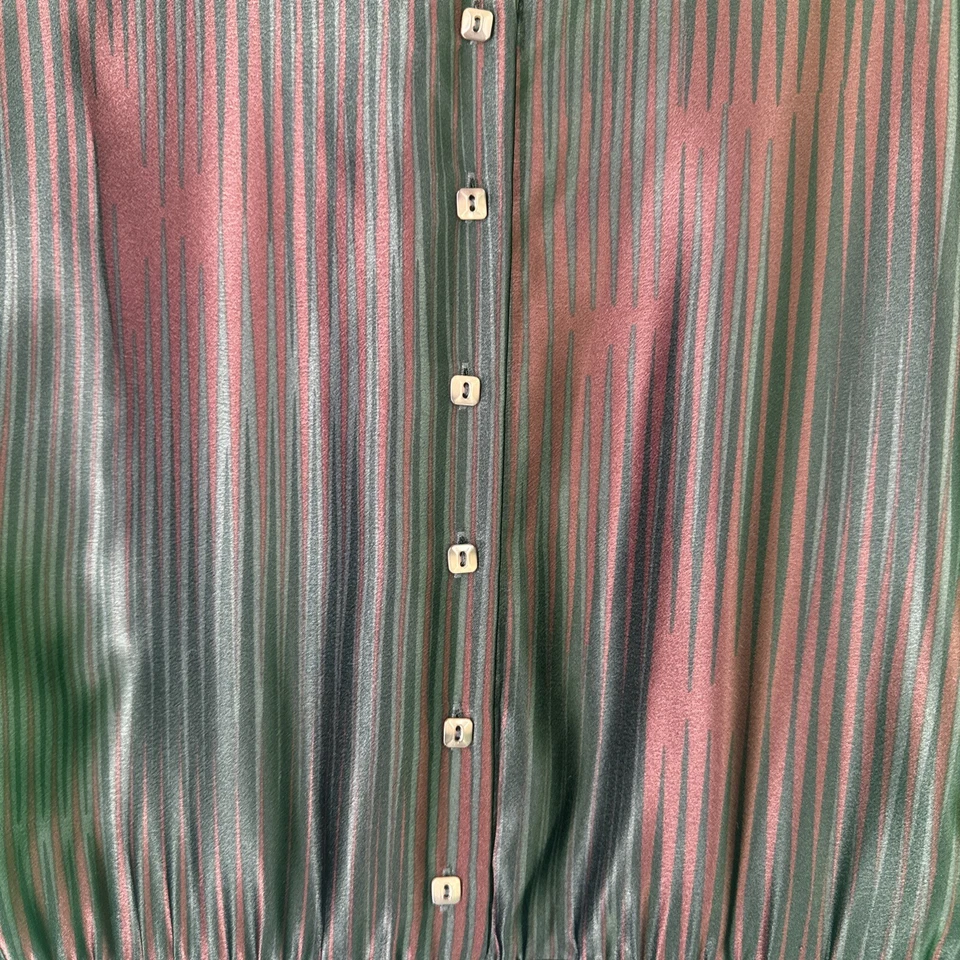 BCBGeneration Mixed Media Dress Gray Burgundy 12 - Image 4 of 4