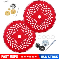 Carbide Tip Brush Blades – For Cutter, Trimmer, Weed Eater 2 Pack 10" x 80T