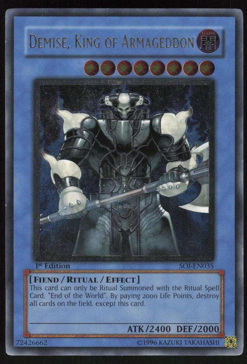 Demise, King of Armageddon Yu-Gi-Oh! TCG Individual Trading Card