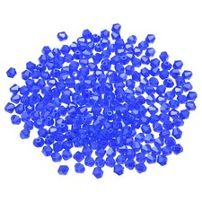 1000pcs 4mm Bicone Glass Crystal Beads, Faceted Beads Blue