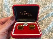 Tiger’s Eye Cufflinks in Presentation Box Cardinal Styled for Men