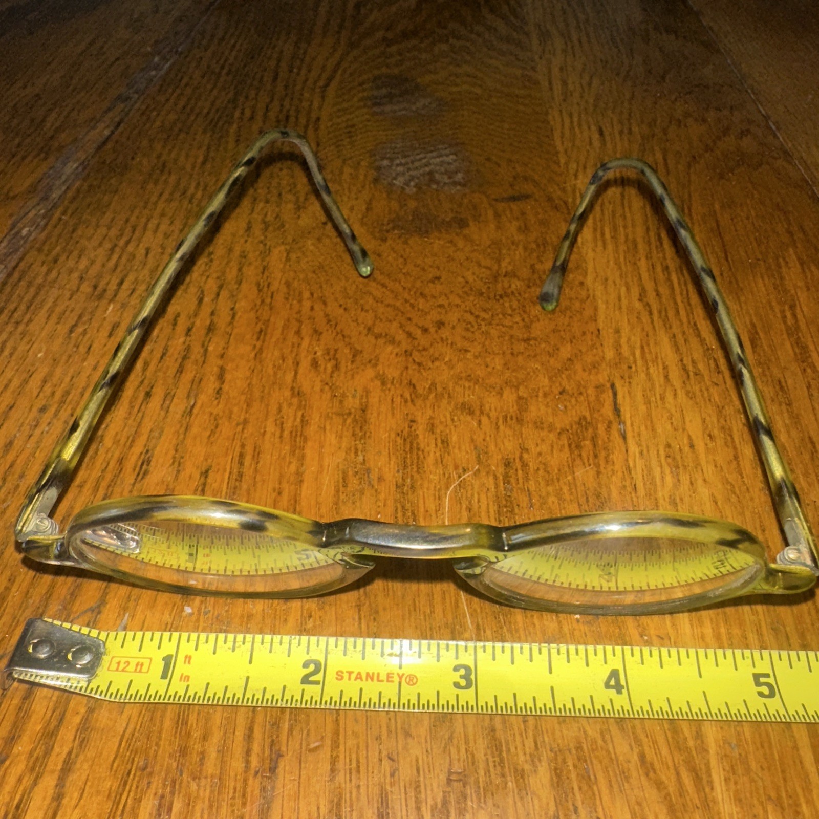 1920? Library Spectacles Round Tortoise Celluloid… - image 13