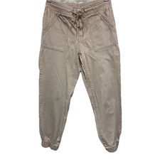No Boundaries Girls Jogger Pants Size M 7-9 Taupe Elastic Waist Casual