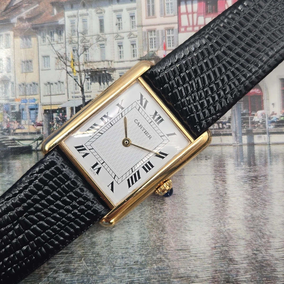 Cartier Tank - 28 mm, White Gold for sale | eBay