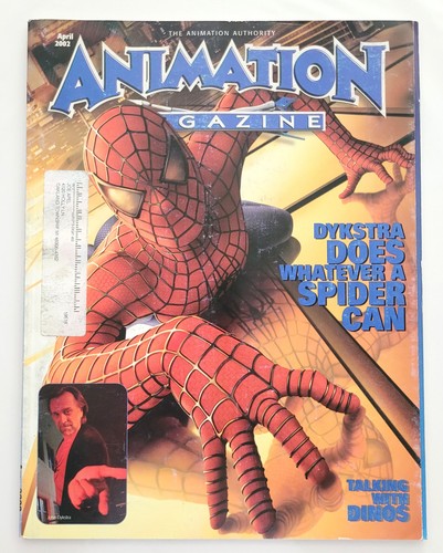 Animation Magazine April 2002 Spider-Man Cover John Dykstra Sam Raimi ...