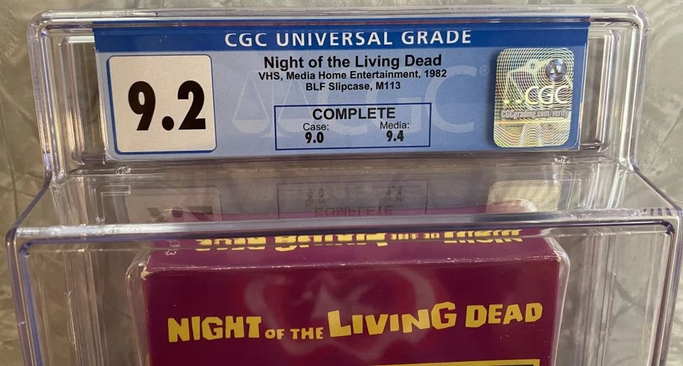 Night of the Living Dead NotLD VHS 1982 Media Home Entertainment CGC 9.2 Grade - Image 3 of 4
