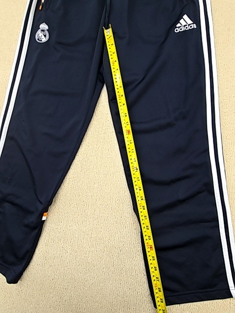 Adidas Real Madrid Navy Track Pants L Men Drawstring Ankle Zip | eBay