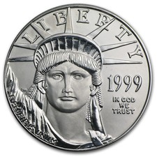 1999 1 oz American Platinum Eagle BU 2249.24 per troy oz