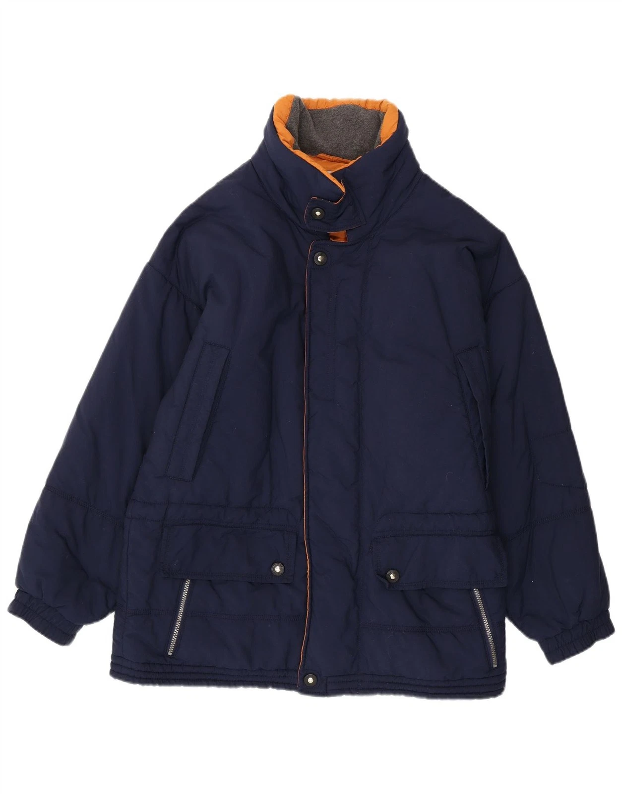 KLEPPER Mens Windbreaker Jacket UK 42 XL Navy Blue NN01