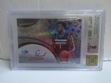 BGS 9 2020-21 Panini Revolution #7 Anthony Edwards Auto RC Timberwolves