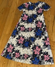 Amish Mennonite Dress 30-31 Bust/28 Waist Pullover Youth Girls No Cape Floral