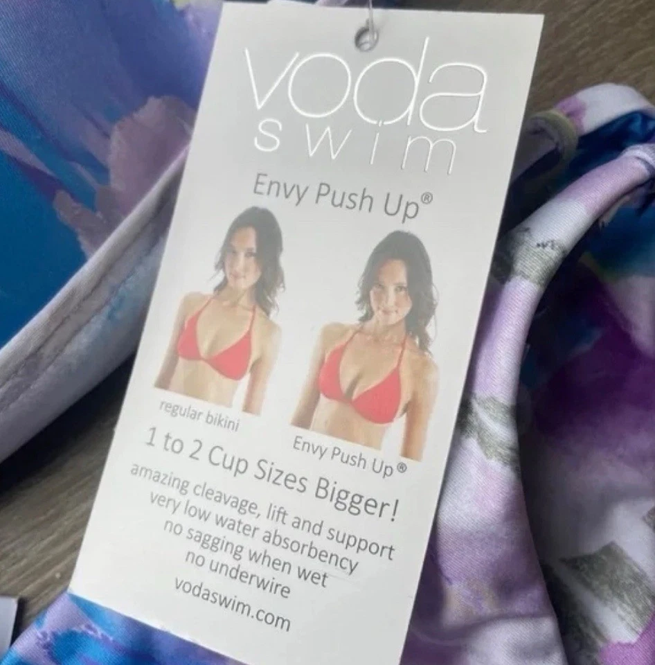 Voda Envy Swimsuit Peekaboo Crisscross Bikini Push-up NWOT - Image 3 of 3