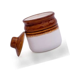 Decorative Ceramic Jar With Lid For Kitchen Pantry Countertop Home Dining Tab...