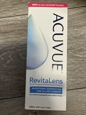 Revitalens Soft Contact Lens Solution 300ml & Cases Exp 06/25 new sealed 