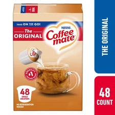 Nestle Coffee Mate, The Original Liquid Coffee Creamer Singles, 9 fl oz,48 Count