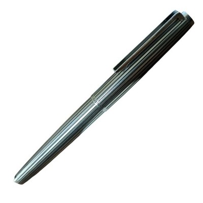 Vintage PILOT Custom Stripe 18K-WG F Nib H275 Fountain Pen