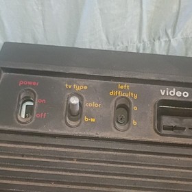 Atari Video Computer System Console Atari 2600 Black Brown RF Power Adapter