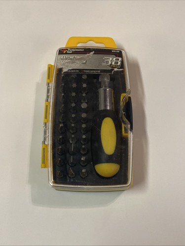 Performance Tool 38 Piece Bit Ratcheting Screwdriver Set W9159