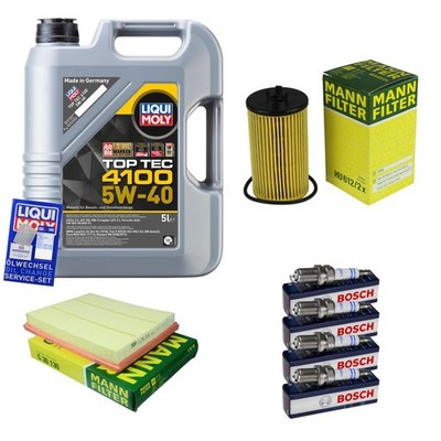 Inspektionspaket 5L LIQUI MOLY 5W-40 für Opel Zafira B 1.8 1.6 Astra H 1.4
