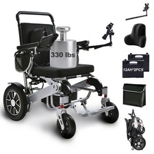 CHINFREAN Electric Wheelchairs for Adults 500W Motor Dual 12Ah Battery 30 Miles