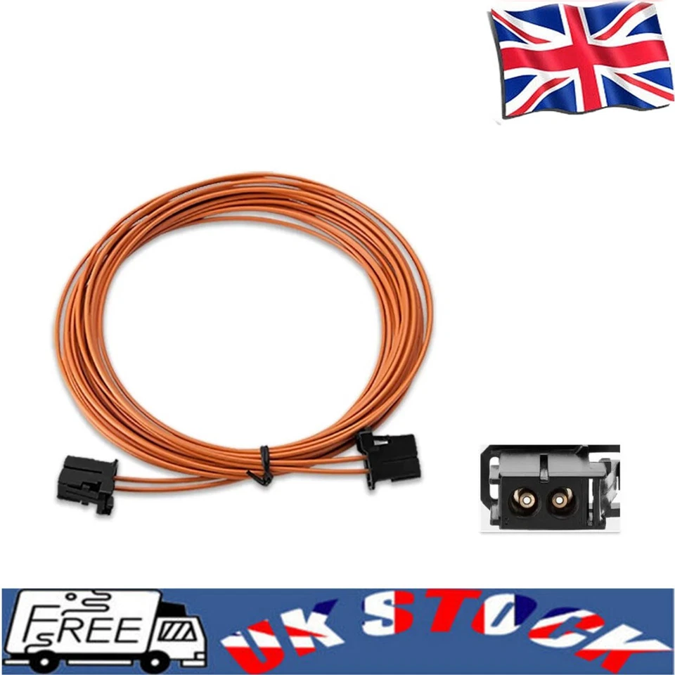 MOST Fibre Optic Extension Cable 5m Male For BMW Porsche Mercedes Range Rover VW - Image 2 of 4