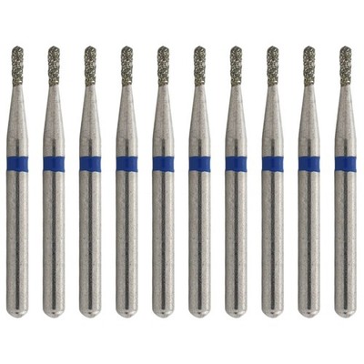 Dental Diamond Bur 830L/008M Long Pear Medium FG Burs High Speed Friction Grip