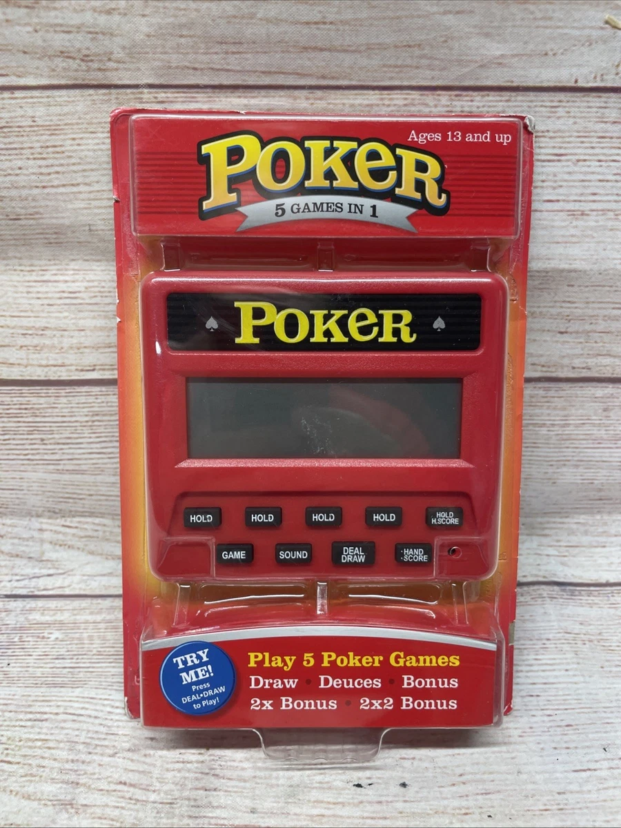 Jeu De Poker électronique 5 En 1 – à Piles AAA, Auto-extinction, Cadeau Pratique Pour Voyages