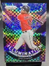 2021 Panini Prizm Jose Ramirez #IL-15 Illumination Power Plaid Prizm /75 