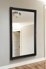 Image of Large Mirror Full Length Leaner Long Black Antique Wall 5Ft6 X 3Ft6 167x106cm