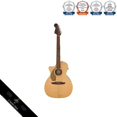 Guitarra eléctrica acústica para zurdos Fender Newporter Player con nogal - Imagen 1 de 4