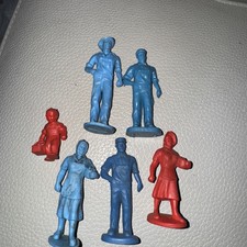 Auburn Rubber Civilian Figure LOT Police Farmer Worker Vintage