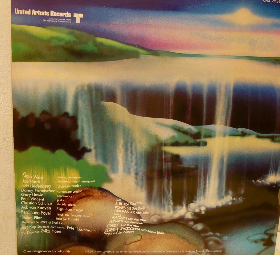 NIAGARA ,, S.U.B.  LP von 1972,, Klaus Weiss, Udo Lindenberg am Schlagzeug !! - Bild 3 von 4