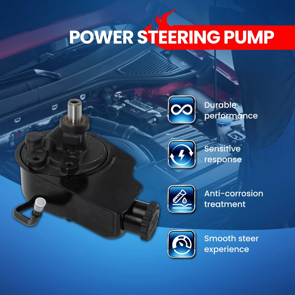 Power Steering Pump for Chevrolet C1500 K1500 Tahoe GMC C2500 K2500 Yukon - Image 3 of 4