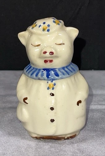 Shawnee Winnie Pig Ceramic Salt or Pepper Shaker Clover Bud Replacement Vtg