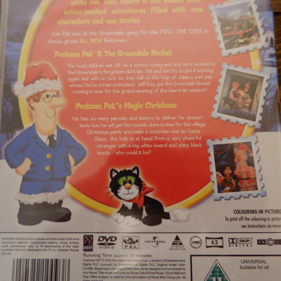 Postman Pat Magic Christmas R2 Film Movie Night NEW & SEALED DVD 2005 - Image 4 of 4