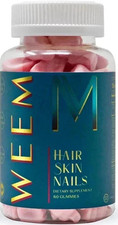 WEEM Hair Skin and Nails Gummies - Supports Healthy Hair - Vegan biotin Vitamins