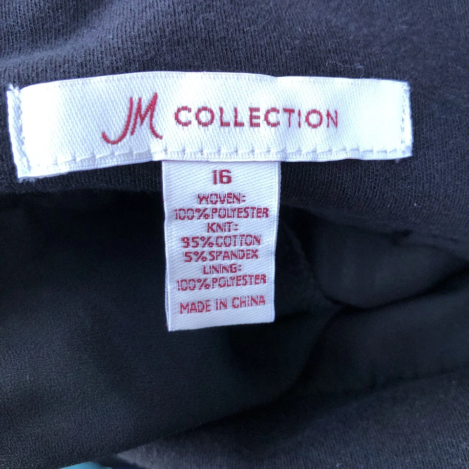 jm 系列中长半身裙女式衬里 16 码蓝色绿色聚棉氨纶 — 第 2/4 张图片