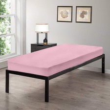 Gilbins Cot Size 30" x 75" Fitted Sheet, Made of Cotton, Perfect for Camp Bun...