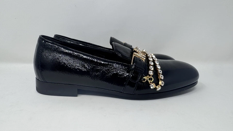 Mocasines Moschino de cadena negros para mujer talla 8 EE. UU. / 38EU Foto 2 de 4