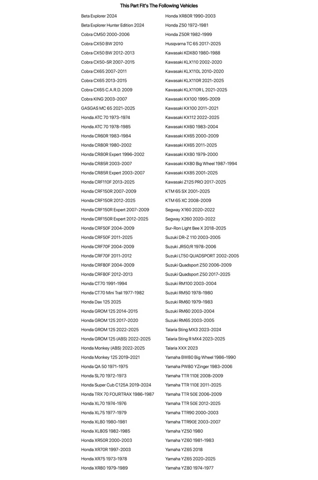 Primary Drive 420 MC Professional Chain Master Link For YAMAHA YZ60 1981-1983 - Image 2 of 4