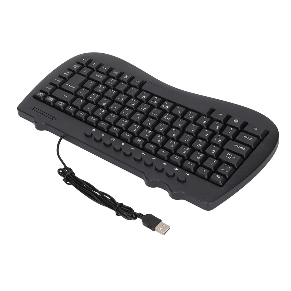 Keyboard 95 Key Wired Mini USB Interface Desktop Computer Mute Ultra Thin Key PS - Image 3 of 4