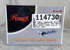 Rosewill RC-402 10/100Mbps PCI LAN Network Card New In Box Sealed FAST Shipping
