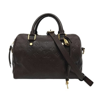 Louis Vuitton Pre-Owned Authentic Speedy 25 Boston Bag Dark Brown