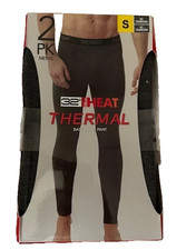 NWT 32 Degrees Men's Heat Base Layer Pant 2-Pack Charcoal Sz Small