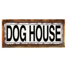 - Funny Dog House Metal Sign   "5.75"x15.5" Rustic Metal Wall Art for Home De...
