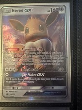 Eevee GX SM176 Promo Holo 160HP Pokémon TCG Colorless Basic Ascension DNA on eBay