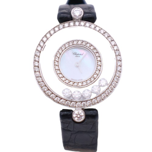 Chopard Happy Diamonds Icons Quartz Watch 18K White Gold Diamond 20/3957