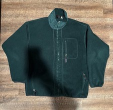 Patagonia Sherpa Jacket Vintage 90s X-Large Green Made in USA Deep Pile Fleece