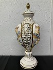 Keramos R. Capodimonte Lidded Urn Vase Italy Putti Cherubs PLEASE READ!