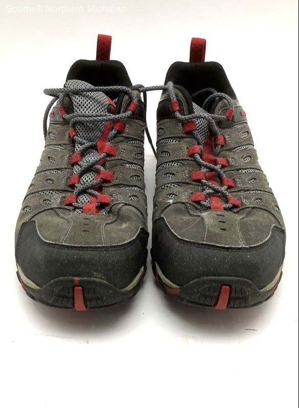 Merrell Gray And Red Solid Athletic Sneakers Men … - image 1